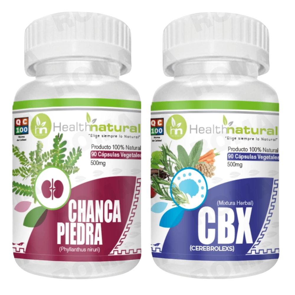 CHANCA PIEDRA HEALTHNATURAL + CBX(CEREBROLEXS) HEALTHNATURAL 500MG