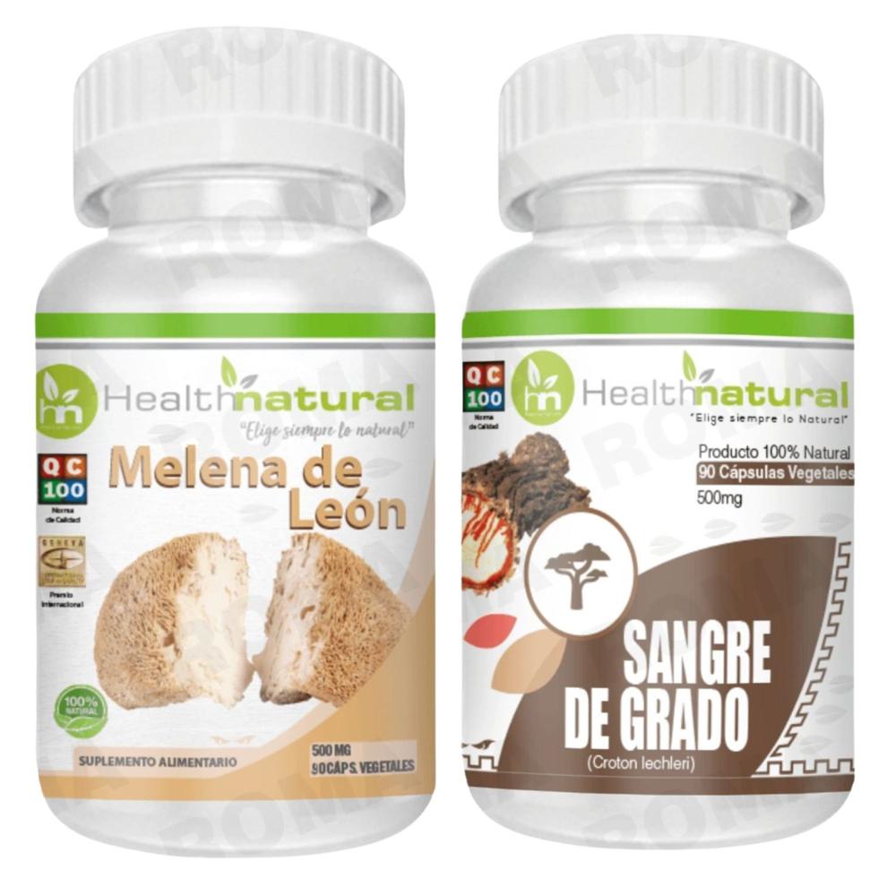 MELENA DE LEÓN HEALTHNATURAL + SANGRE DE GRADO HEALTHNATURAL 500MG