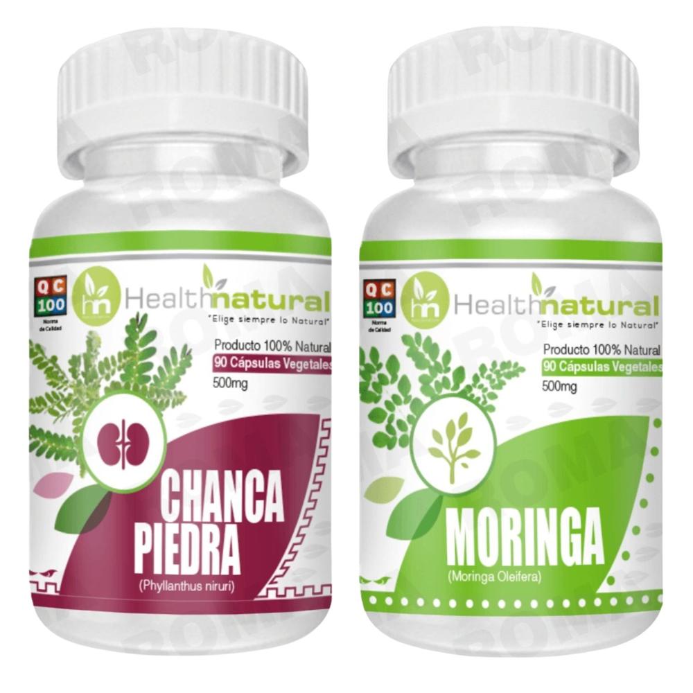 CHANCA PIEDRA HEALTHNATURAL 500MG + MORINGA HEALTHNATURAL 500MG