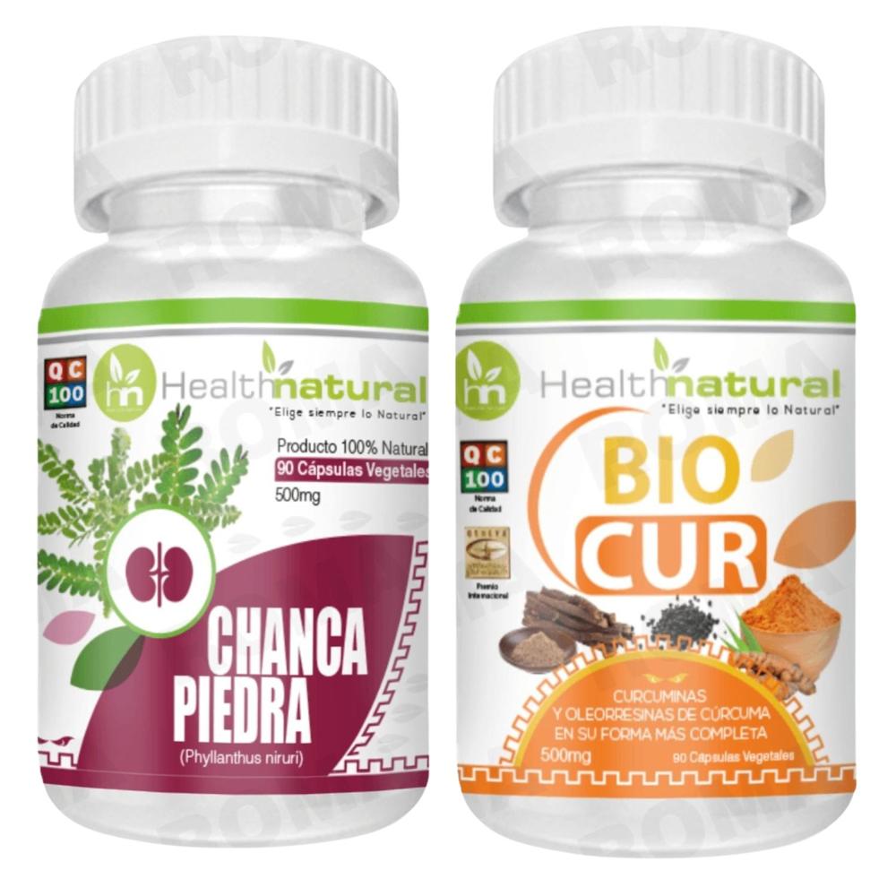 CHANCA PIEDRA HEALTHNATURAL 500MG + BIOCUR HEALTHNATURAL 500MG