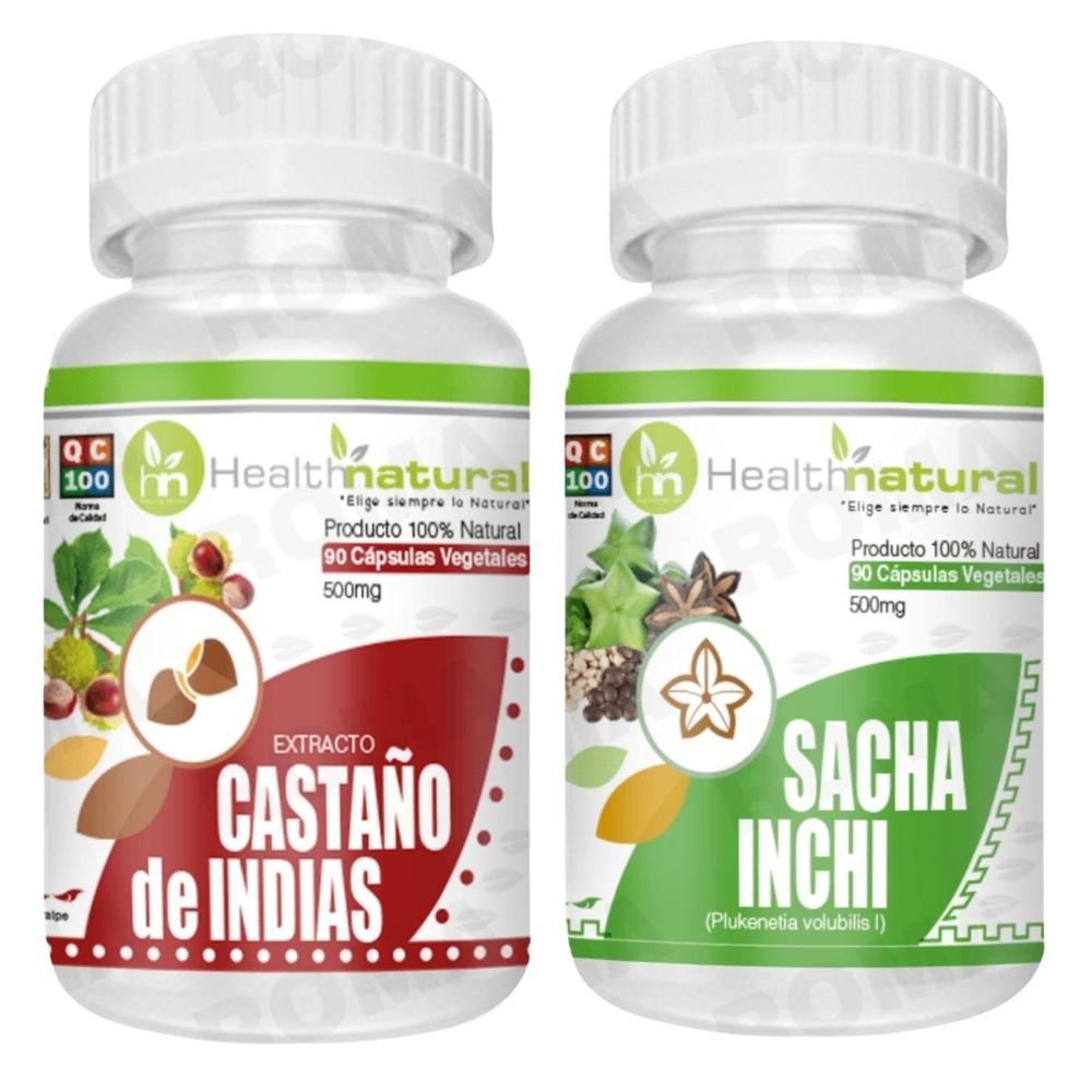 CASTAÑO DE INDIAS HEALTHNATURAL + SACHA INCHI HEALTHNATURAL 500MG