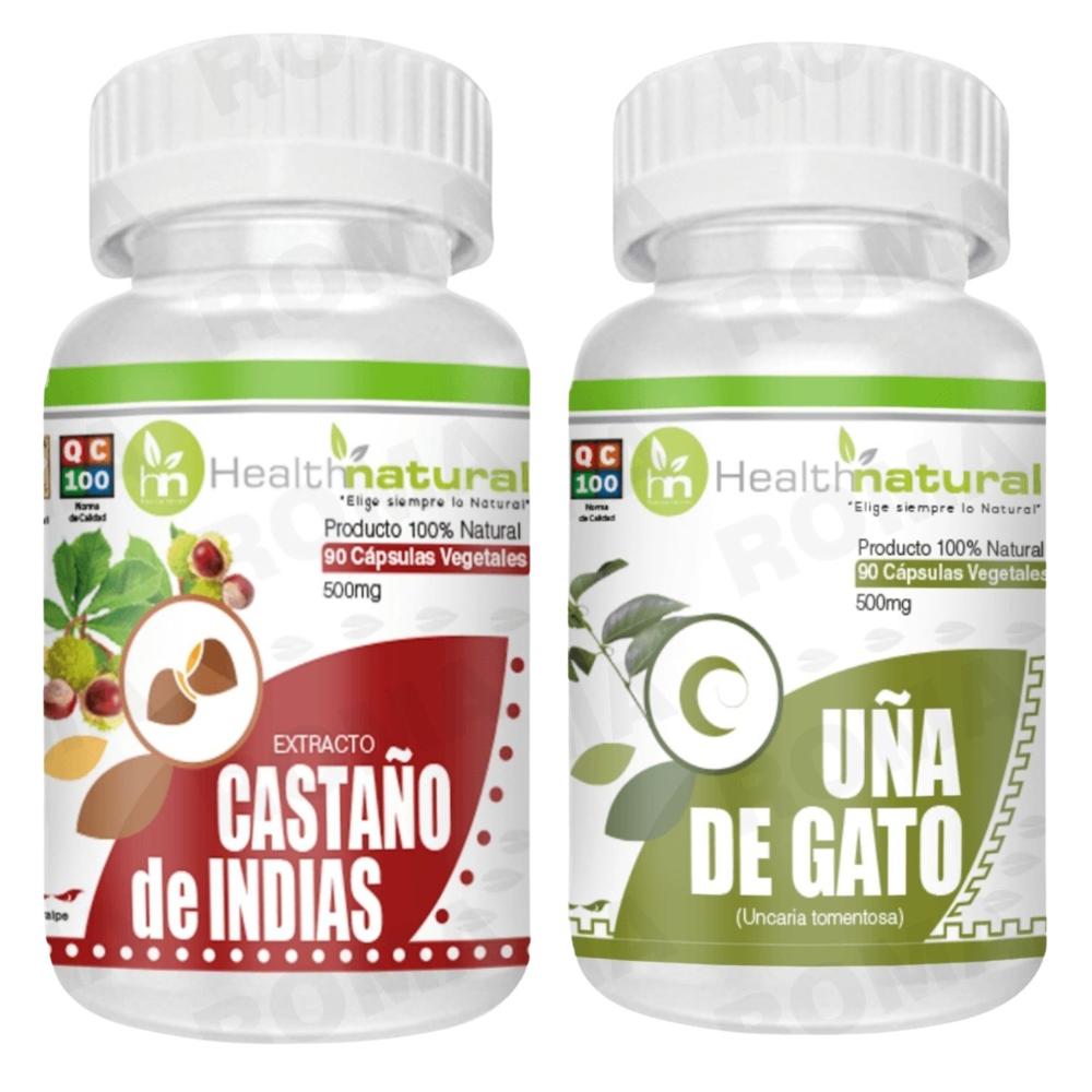 CASTAÑO DE INDIAS HEALTHNATURAL  + UÑA DE GATO HEALTHNATURAL 500MG