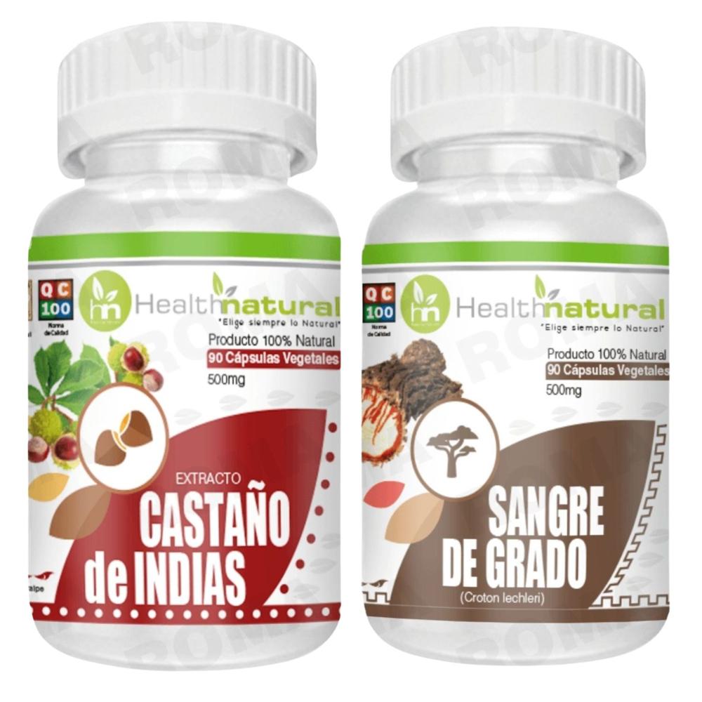 CASTAÑO DE INDIAS HEALTHNATURAL + SANGRE DE GRADO HEALTHNATURAL 500MG