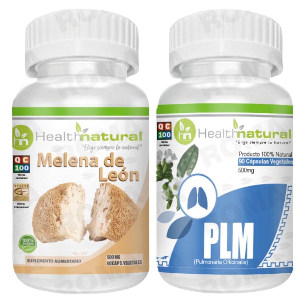 MELENA DE LEÓN HEALTHNATURAL + PLM(PULMONARIA) HEALTHNATURAL 500MG