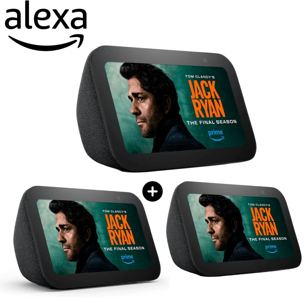 Pack 3X Amazon Echo Show 5 3era Generacion Charcoal Negro