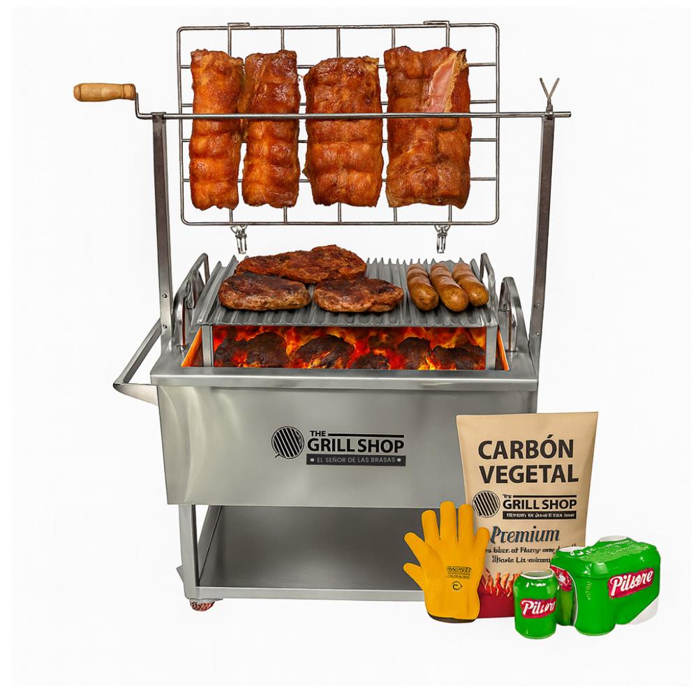 Caja China Mediana 3 en 1 Acero inoxidable Guantes carbón cerveza