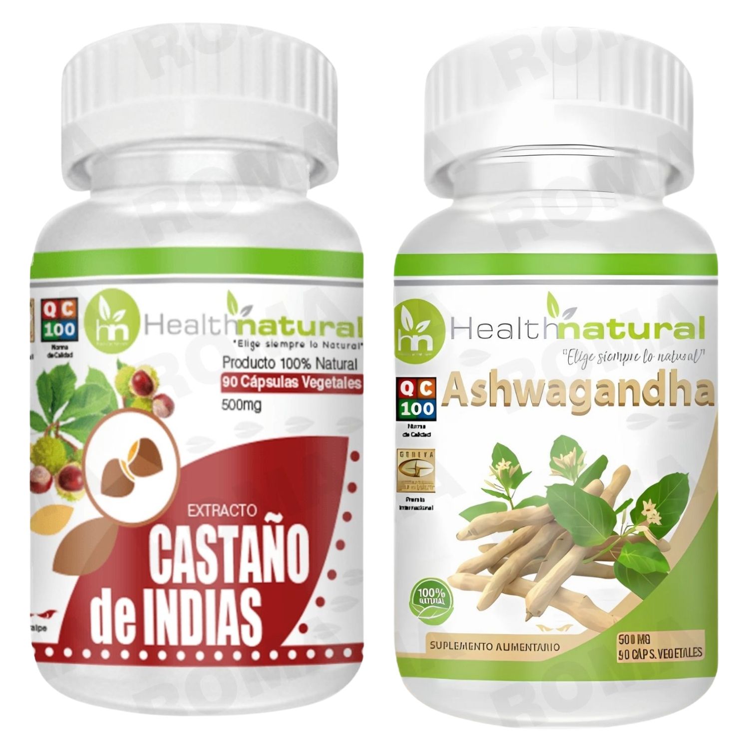 CASTAÑO DE INDIAS HEALTHNATURAL + ASHWAGANDHA HEALTHNATURAL 500MG