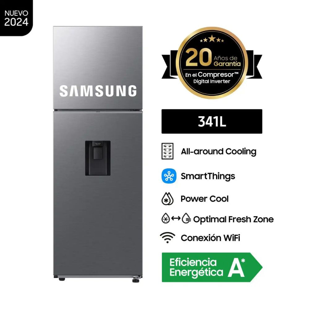 Refrigeradora Samsung 341L RT35DG5720S9PE Silver