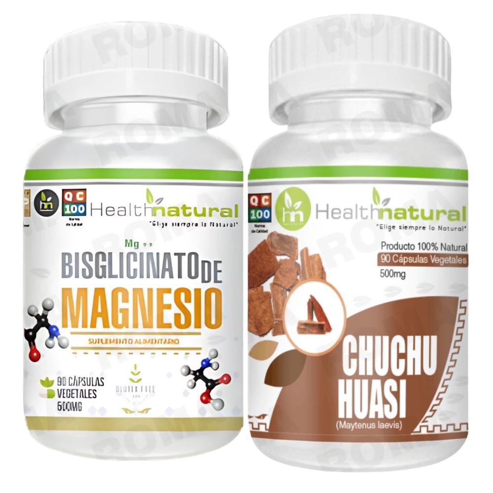 BISGLICINATO DE MAGNESIO HEALTHNATURAL + CHUCHUHUASI HEALTHNATURAL