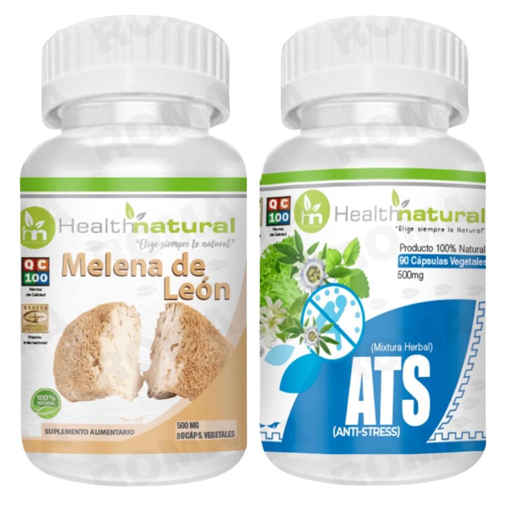 MELENA DE LEÓN HEALTHNATURAL + ATS(ANTI-STRES) HEALTHNATURAL 500MG