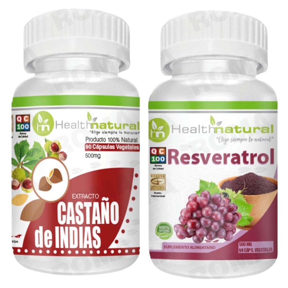 CASTAÑO DE INDIAS HEALTHNATURAL + RESVERATROL HEALTHNATURAL 500MG