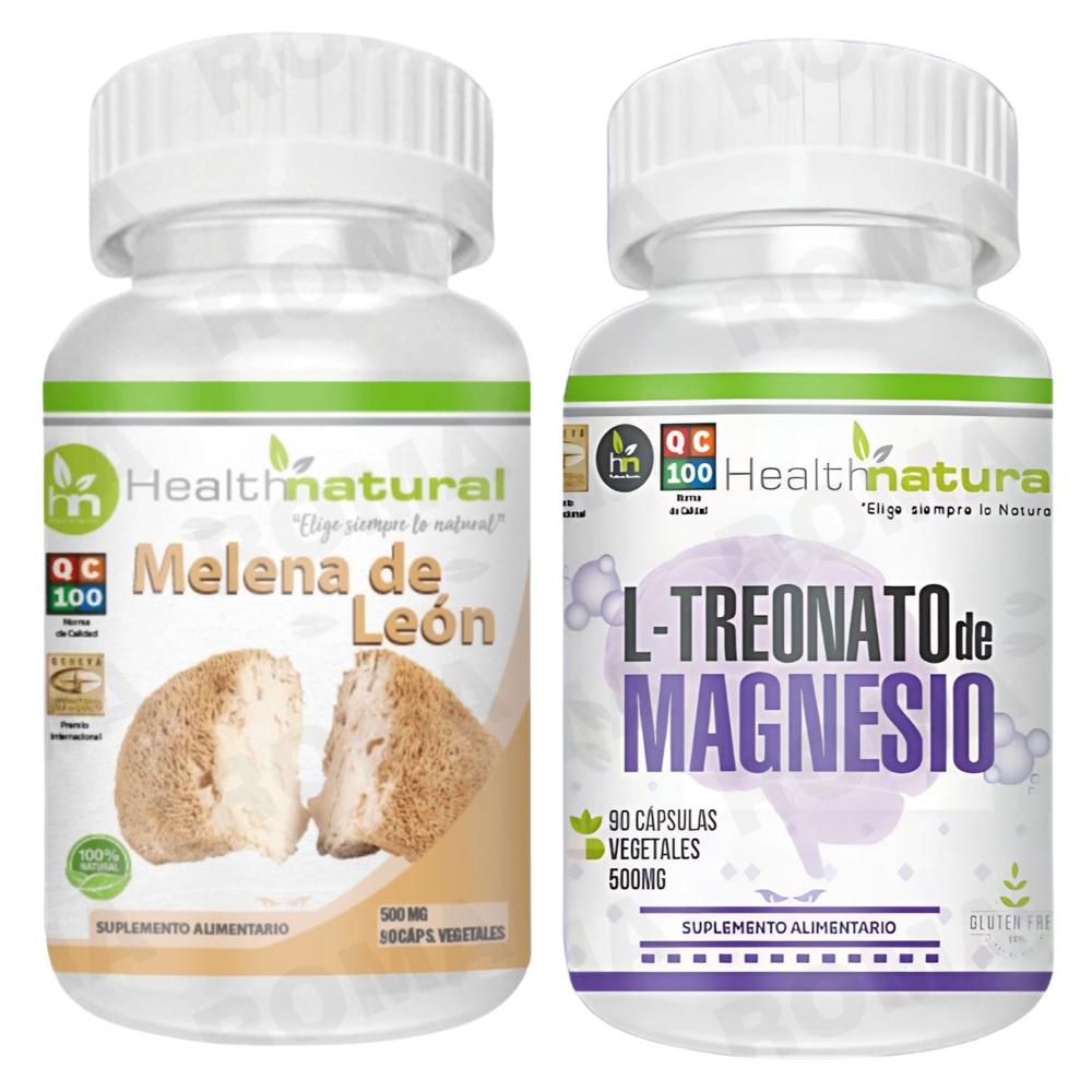 MELENA DE LEÓN HEALTHNATURAL + L-TREONATO DE MAGNESIO HEALTHNATURAL