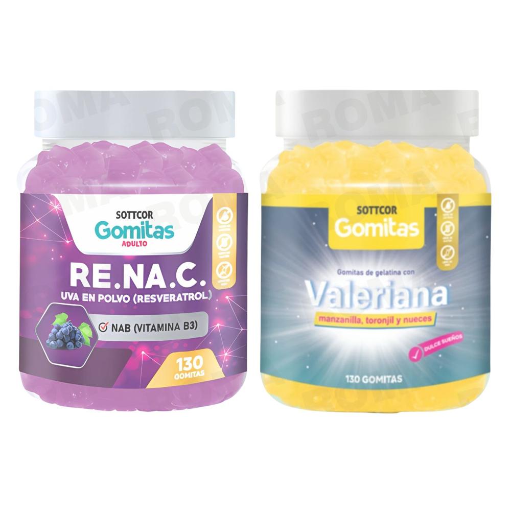 GOMITAS RESVERATROL 130UND + GOMITAS VALERIANA 130UND