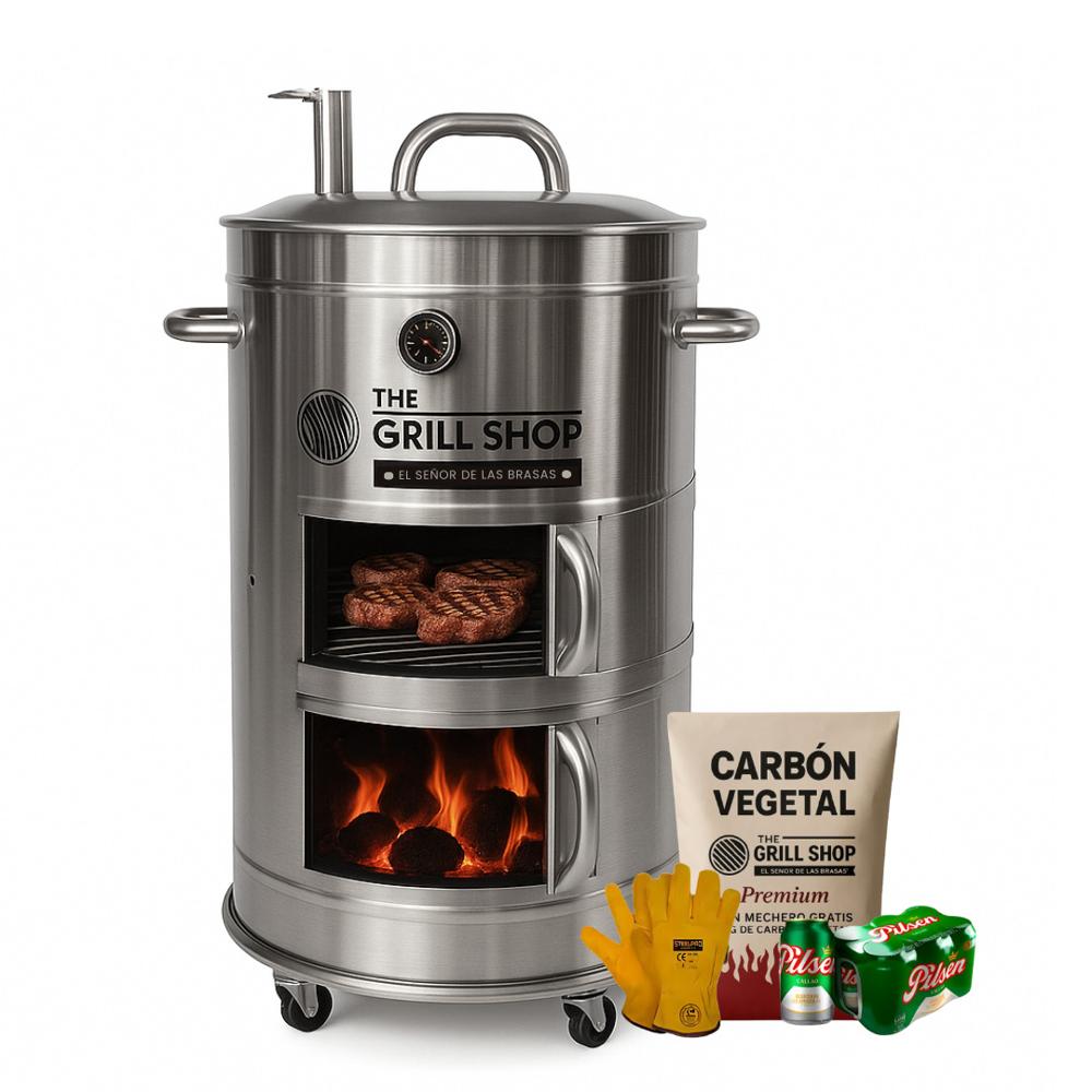 Cilindro Parrillero Inoxidable Mediano - Grill Shop