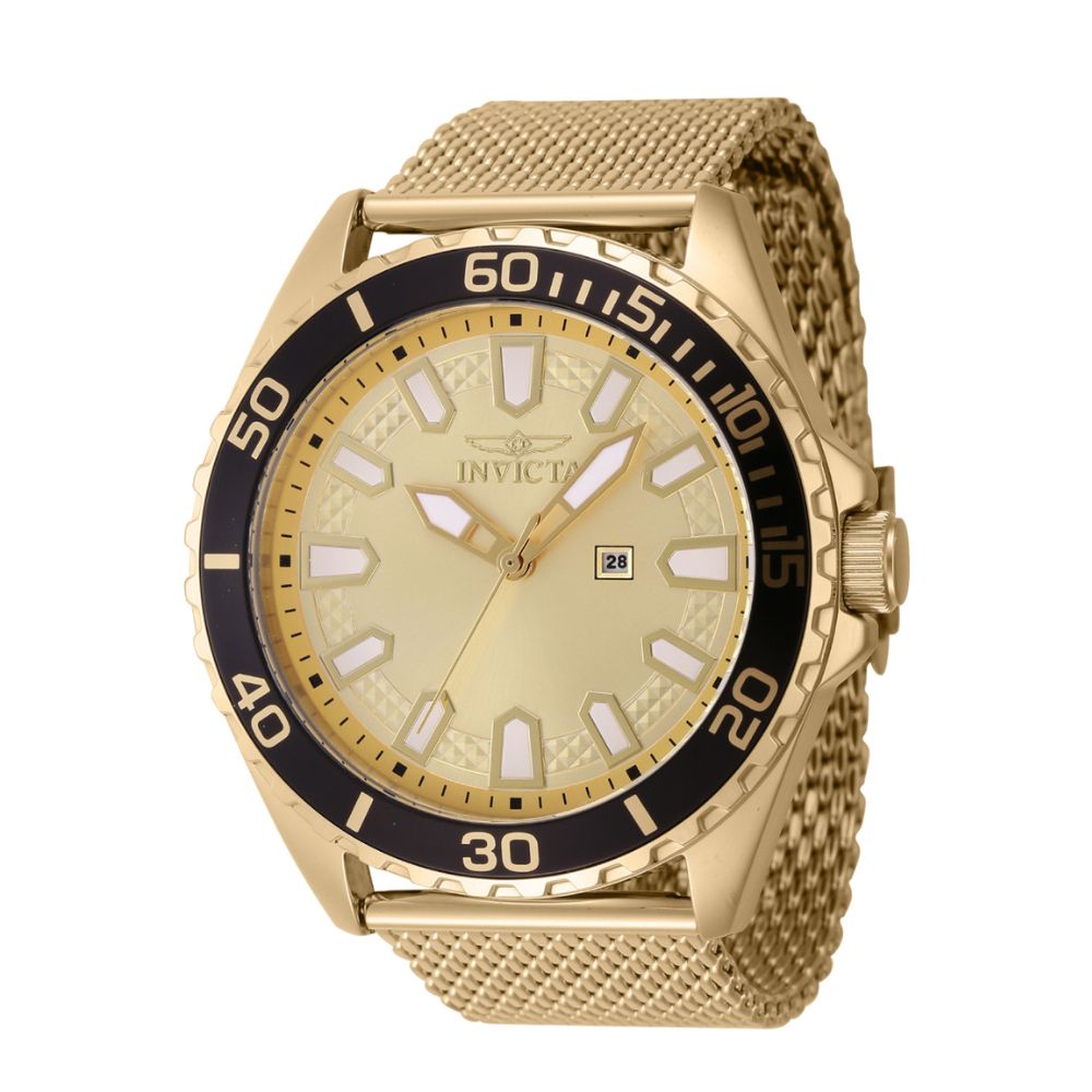 Reloj Invicta pro diver para hombre 46902 / Color oro