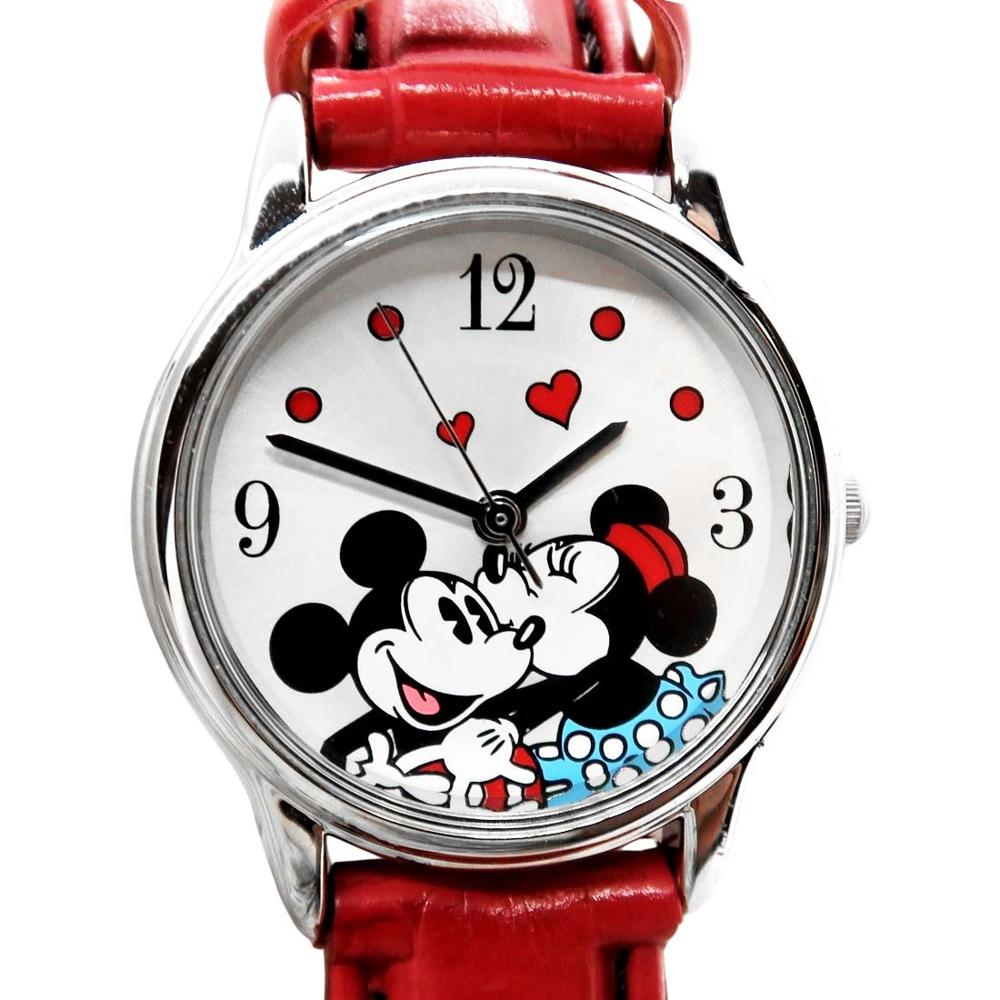 Reloj Mujer Disney Mickey y Minnie Mouse Analógico Vintage Casual Piel