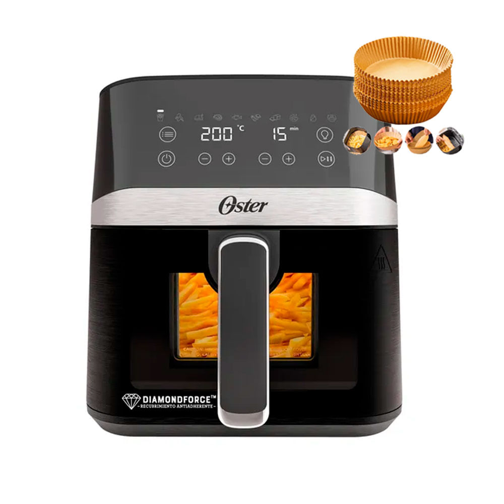 Freidora de Aire Oster 4Lt CKSTAF40WDDF C Luz+ Papel Antiad