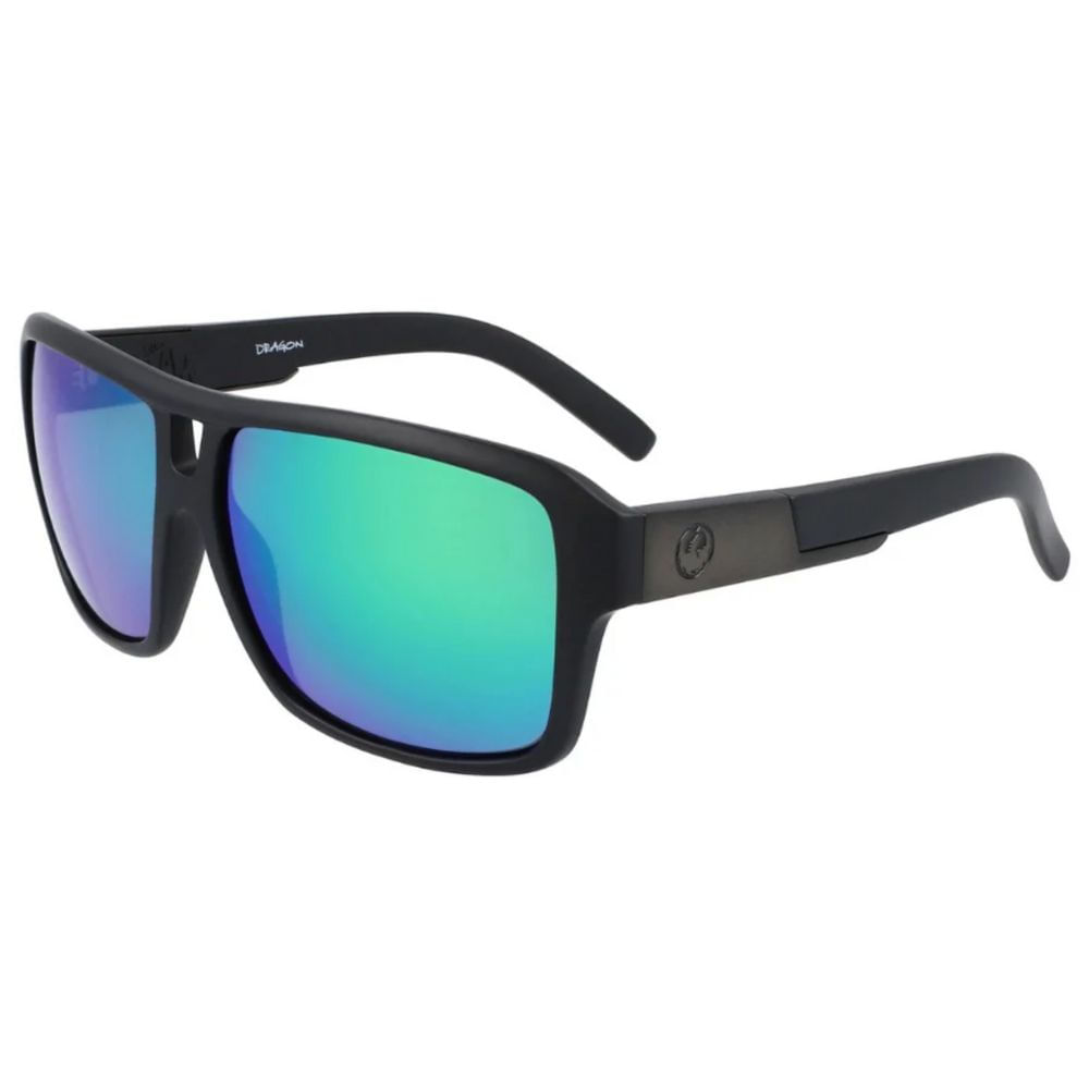 Lentes de Sol Dragon The Jam LL - Negro Mate / Green Ion
