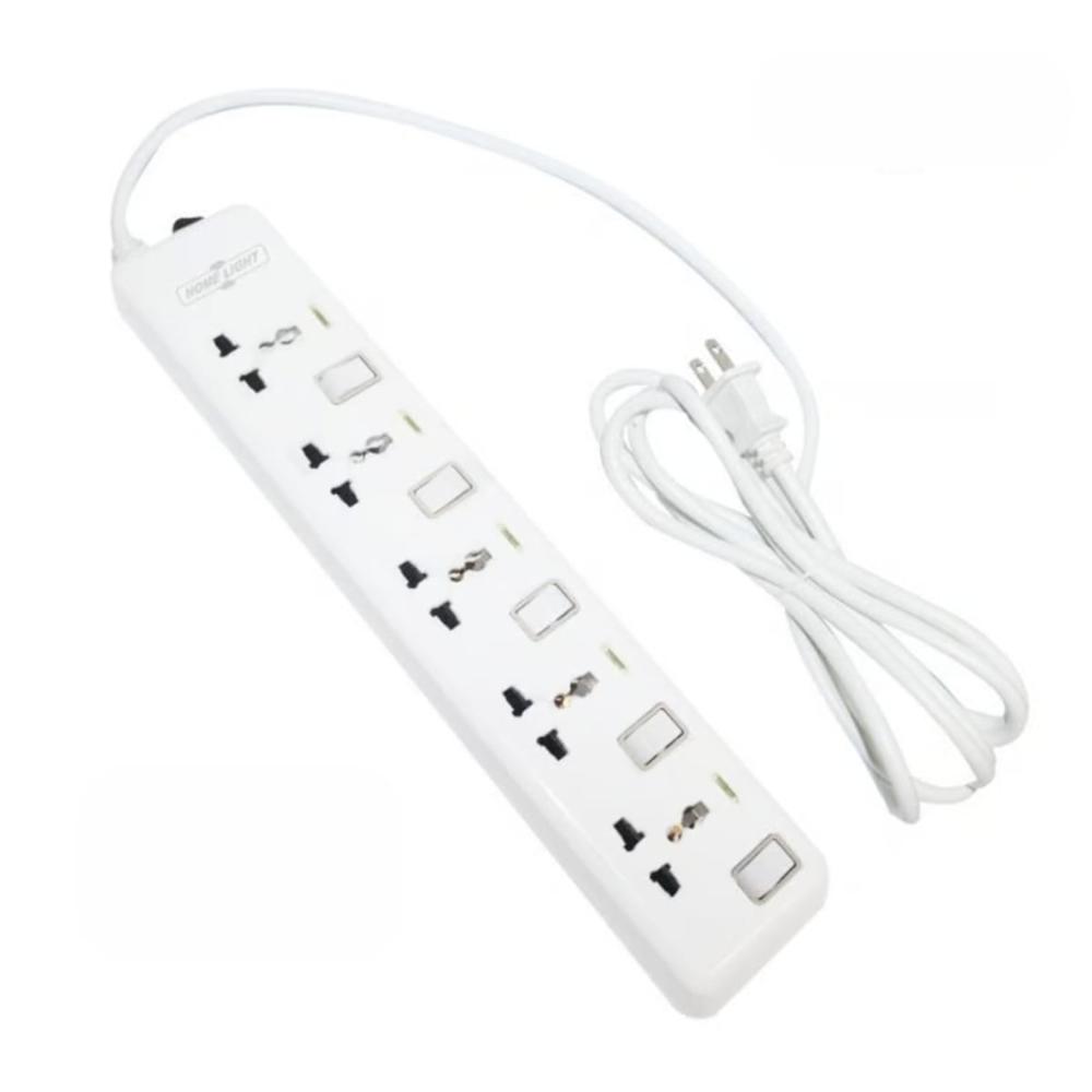 Supresor de pico 5 tomas 3 metros Home Light 16605