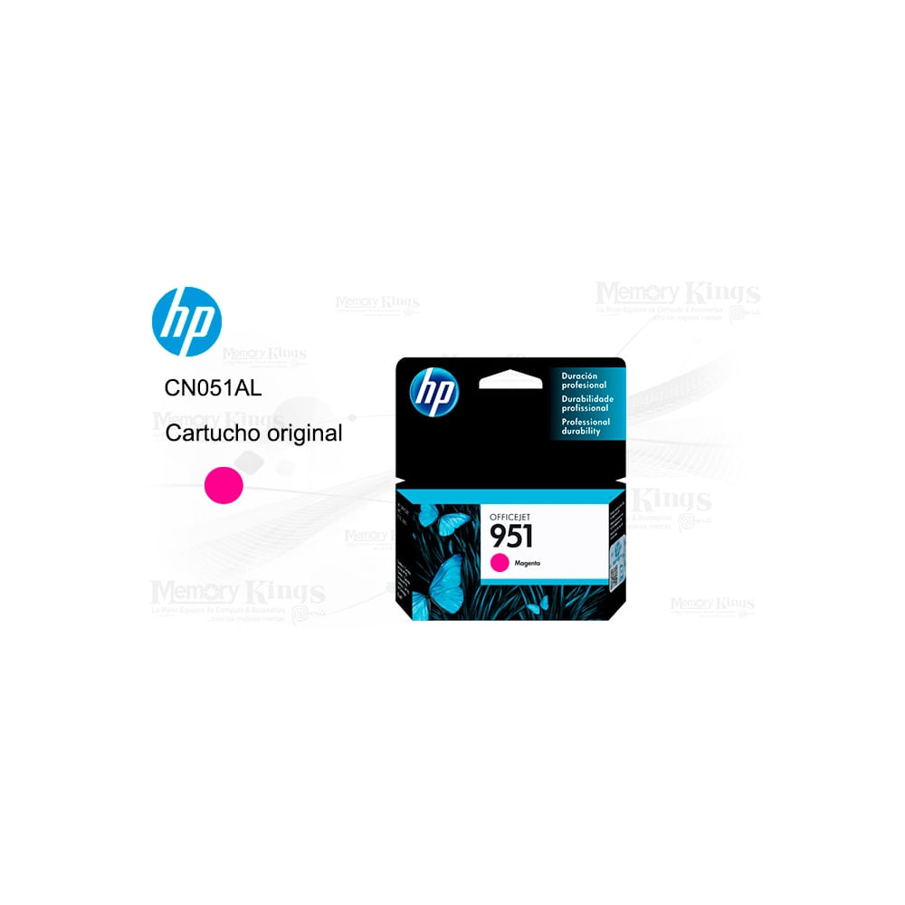 Cartucho De Tinta Hp 951 Original Magenta De 8 Ml - Alta Calidad Para Impresoras Hp