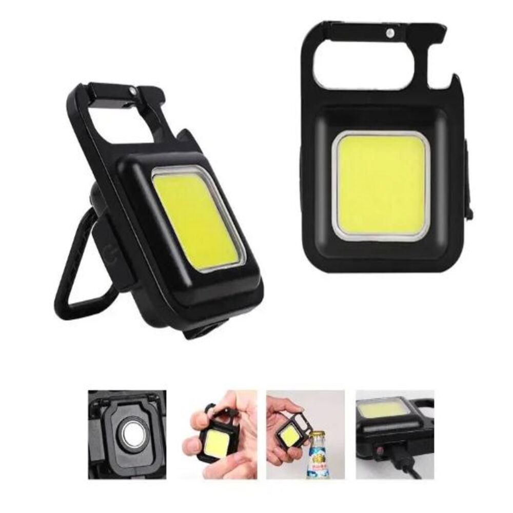 Dos Mini Linterna llavero LED Recargable Portatil Dos Mini Linterna llavero LED Recargable Portatil