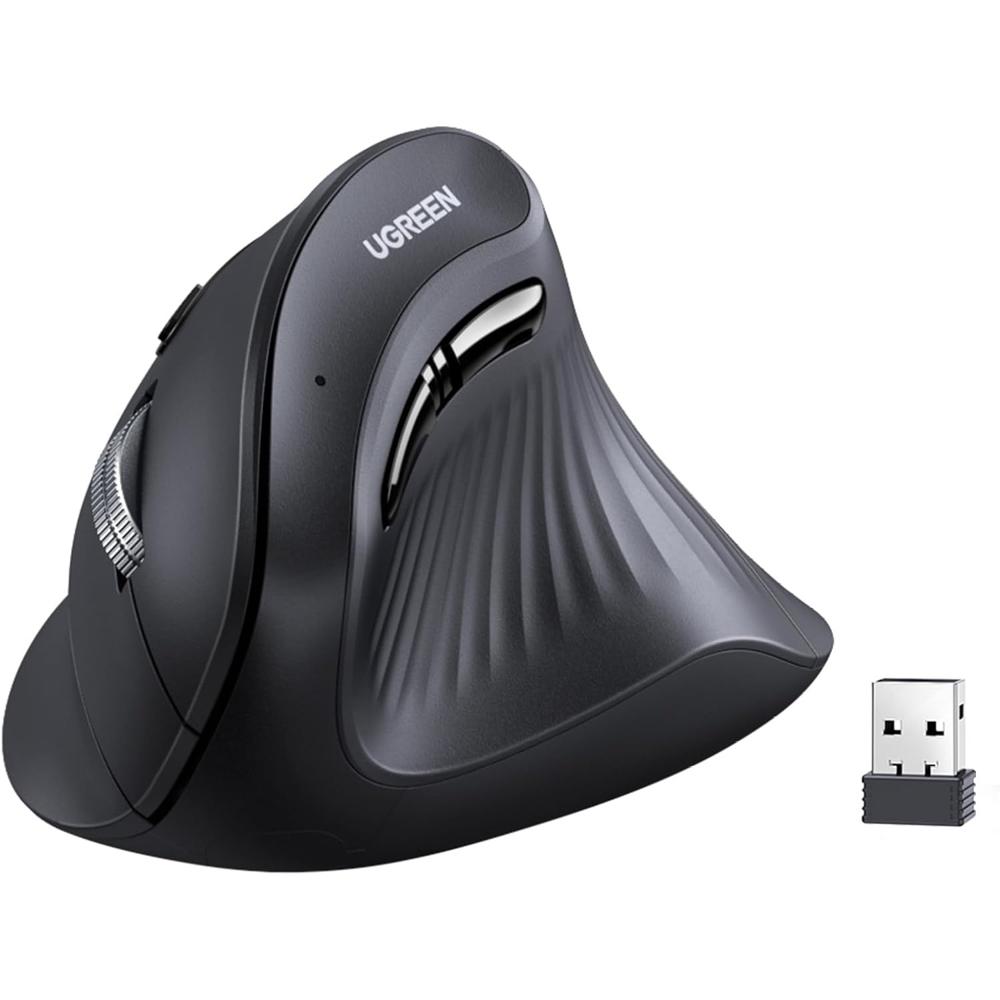 Ugreen Mouse Ergonómico Vertical Inalámbrico 4000DPI 5 Botones - 25444 25444 Ugreen Mouse Ergonómico Vertical Inalámbrico 4000DPI 5 Botones - 25444 25444