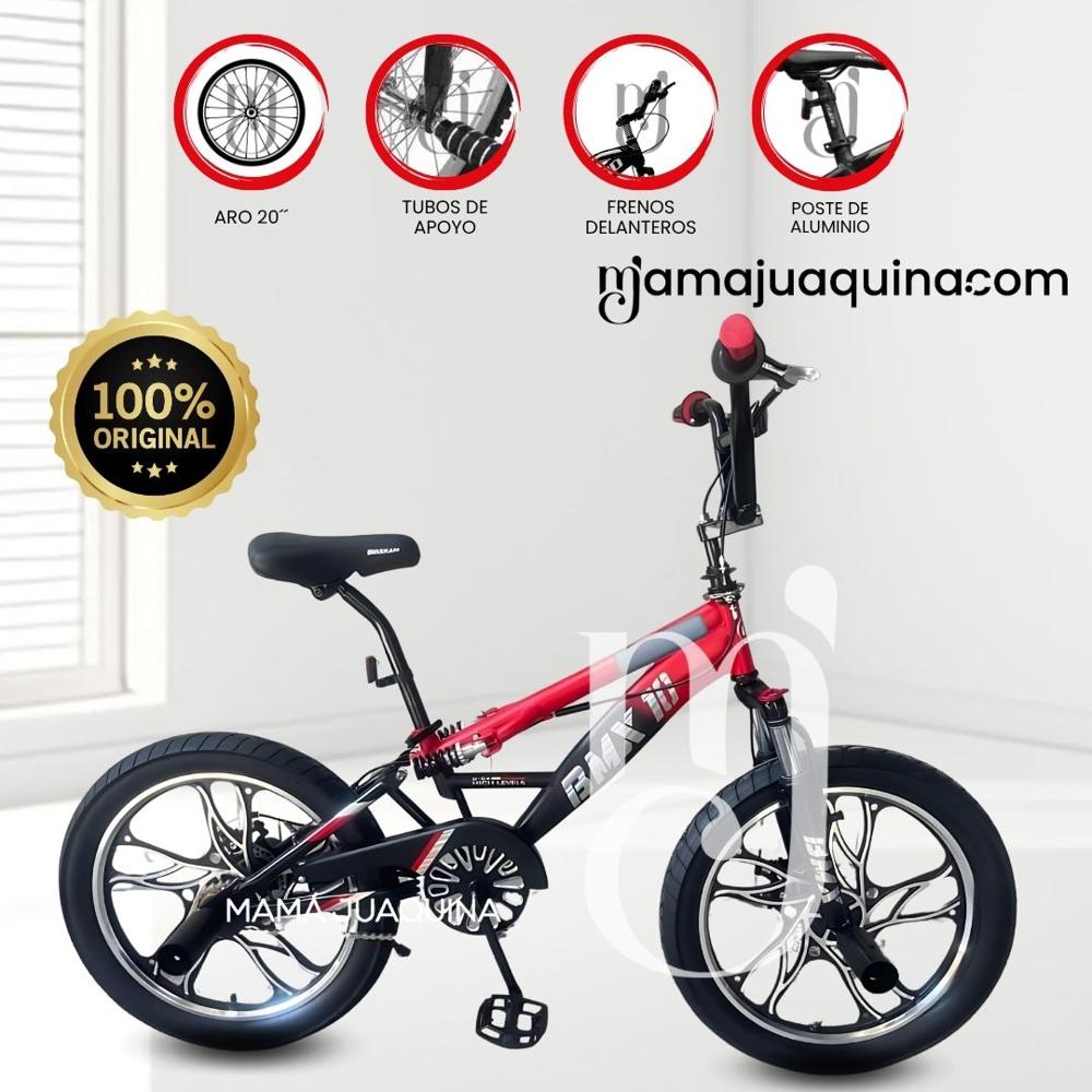 Bicicleta Deportiva para Niños Aro 20 «BMX MAGNE» Red Oechsle
