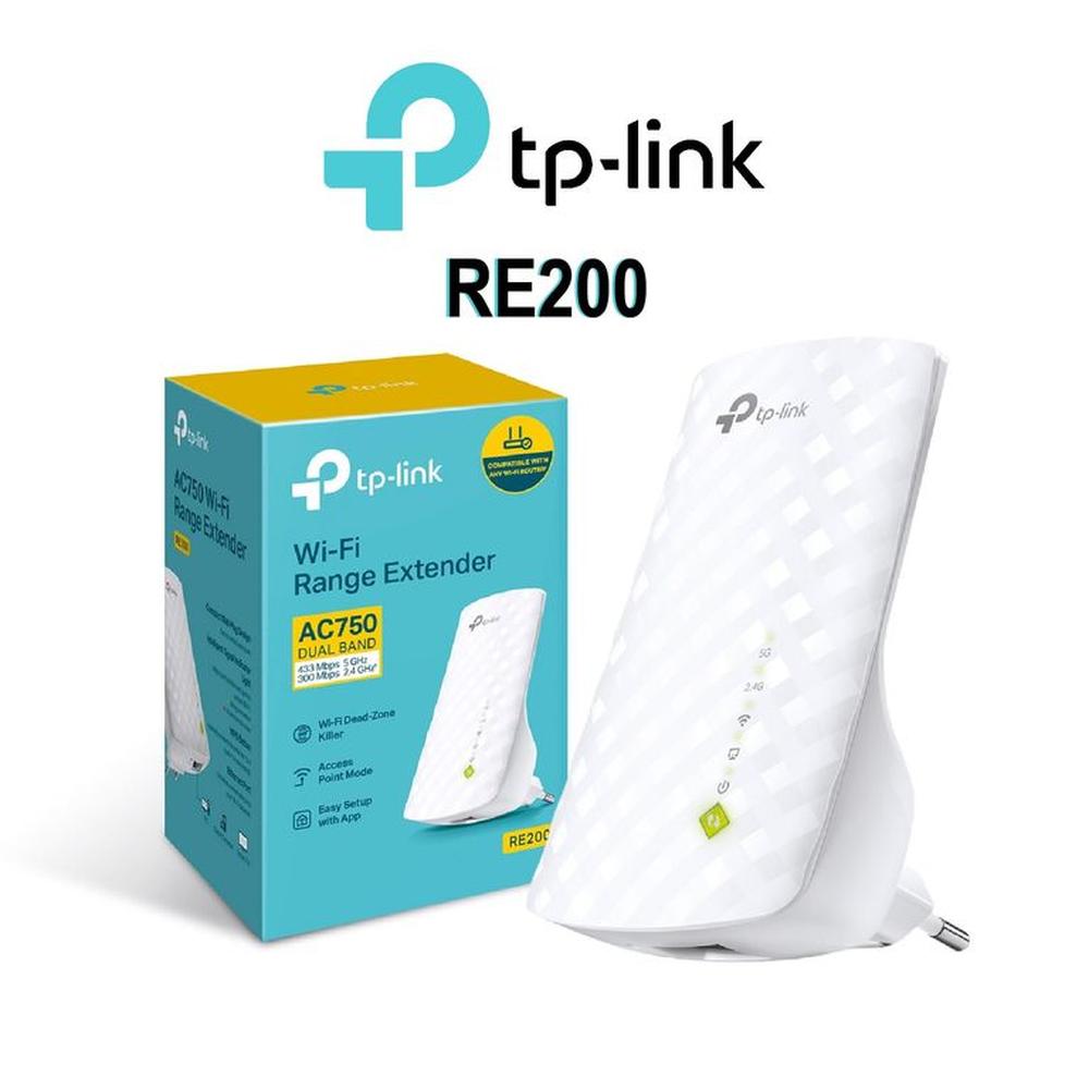 TP-Link Repetidor ACCESS POINT RE200 AC750 Dual Band 24 y 5GHz