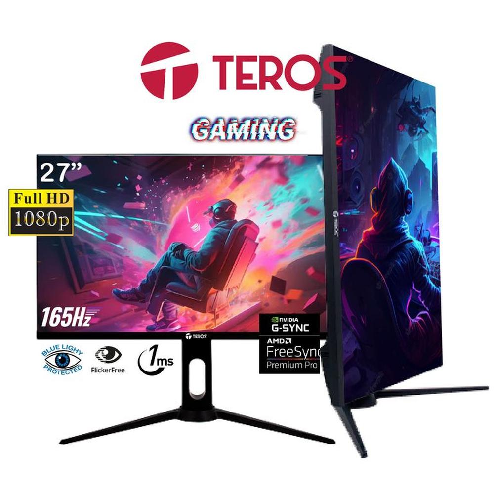 Monitor Teros TE-2752G Pantalla de 27 FHD VA Flat 165Hz HDMI DP
