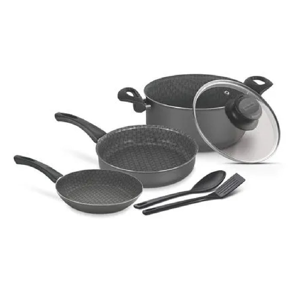 Juego de Ollas Tramontina 6 Piezas Millan 20599390 Antiadherente