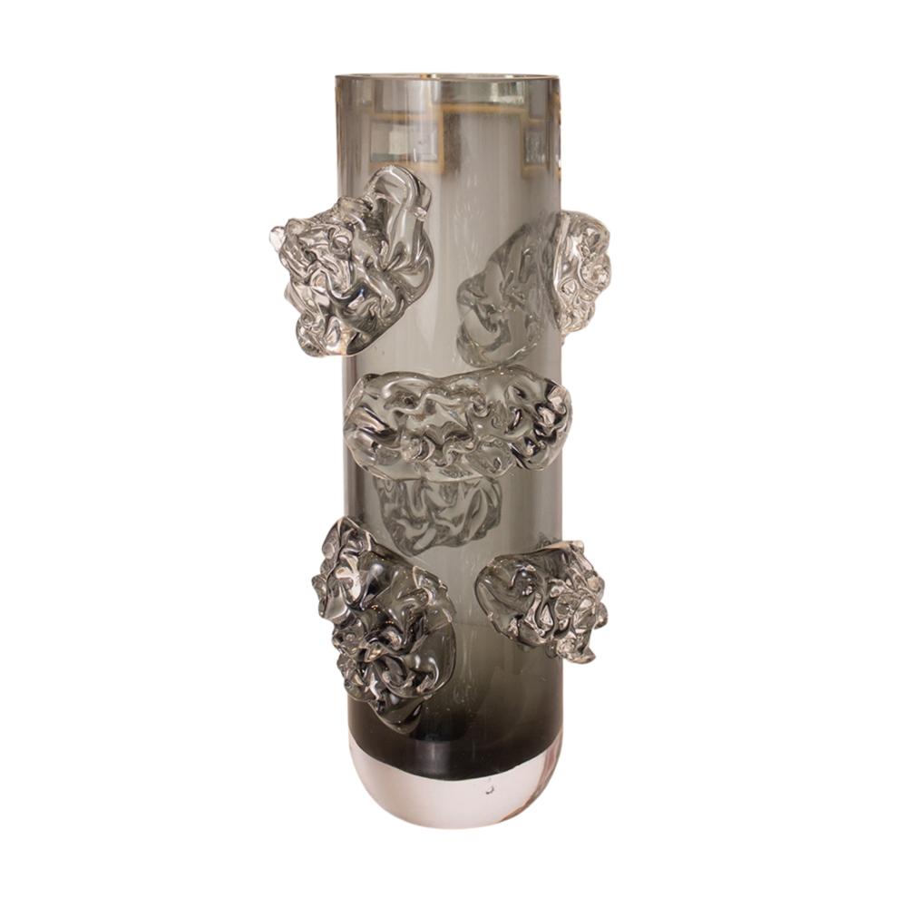 Florero Decorativo Gris Vidrio I