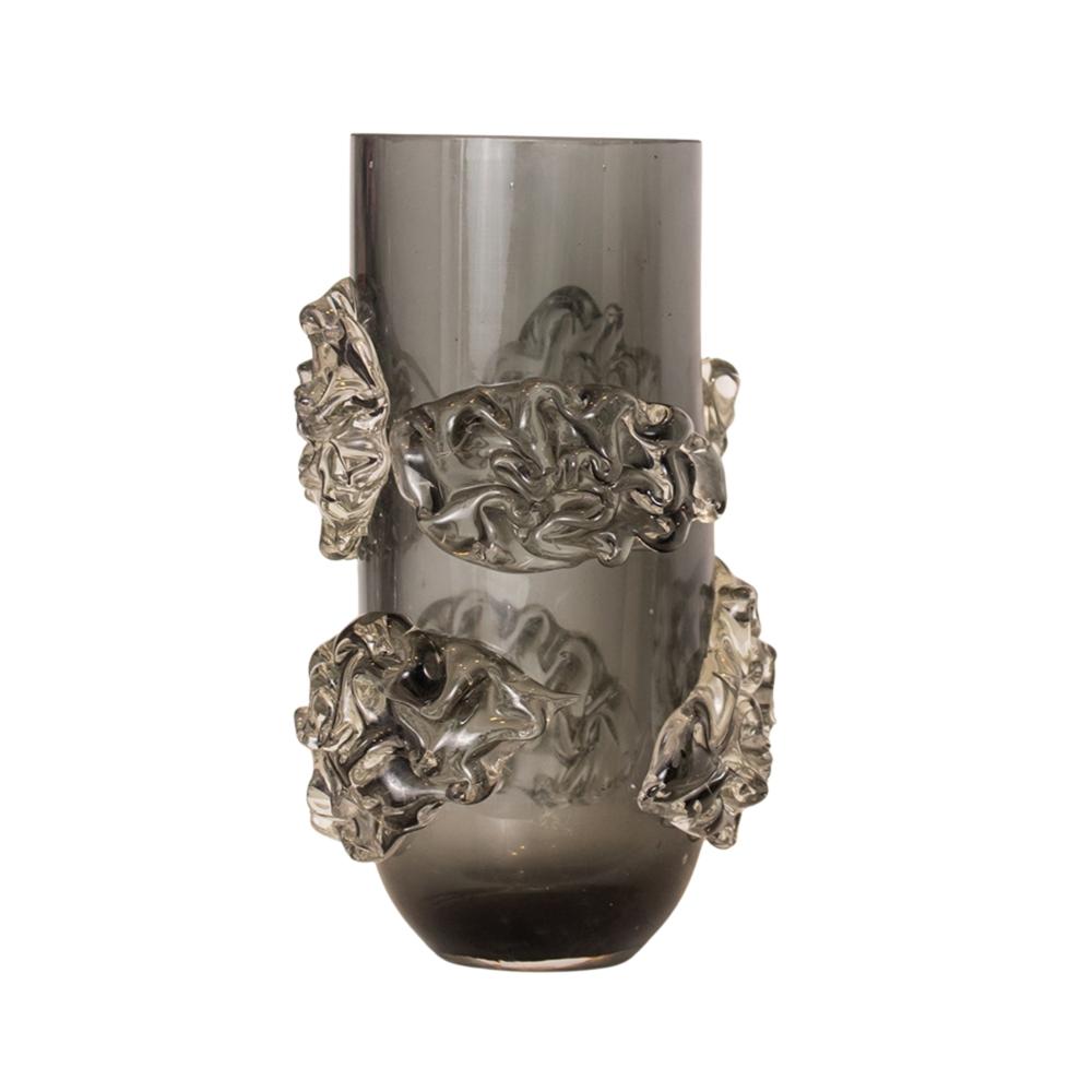 Florero Decorativo Gris Vidrio II