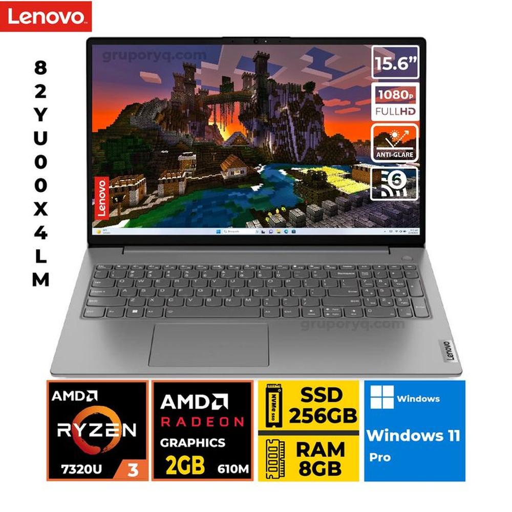 LAPTOP LENOVO V15 G4 AMN RYZEN 3-7320U RAN 8GB SSD 256GB 156 FHD Windows 11Pro