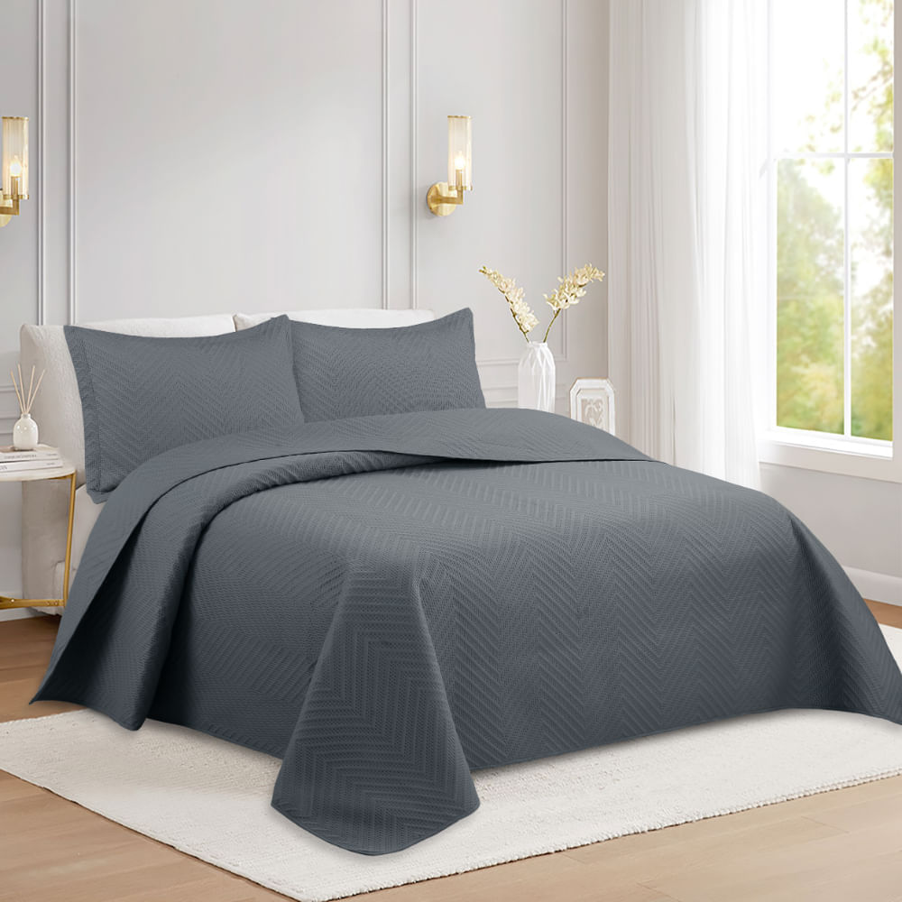 Cubrecama OI26 Pinsonic Gris