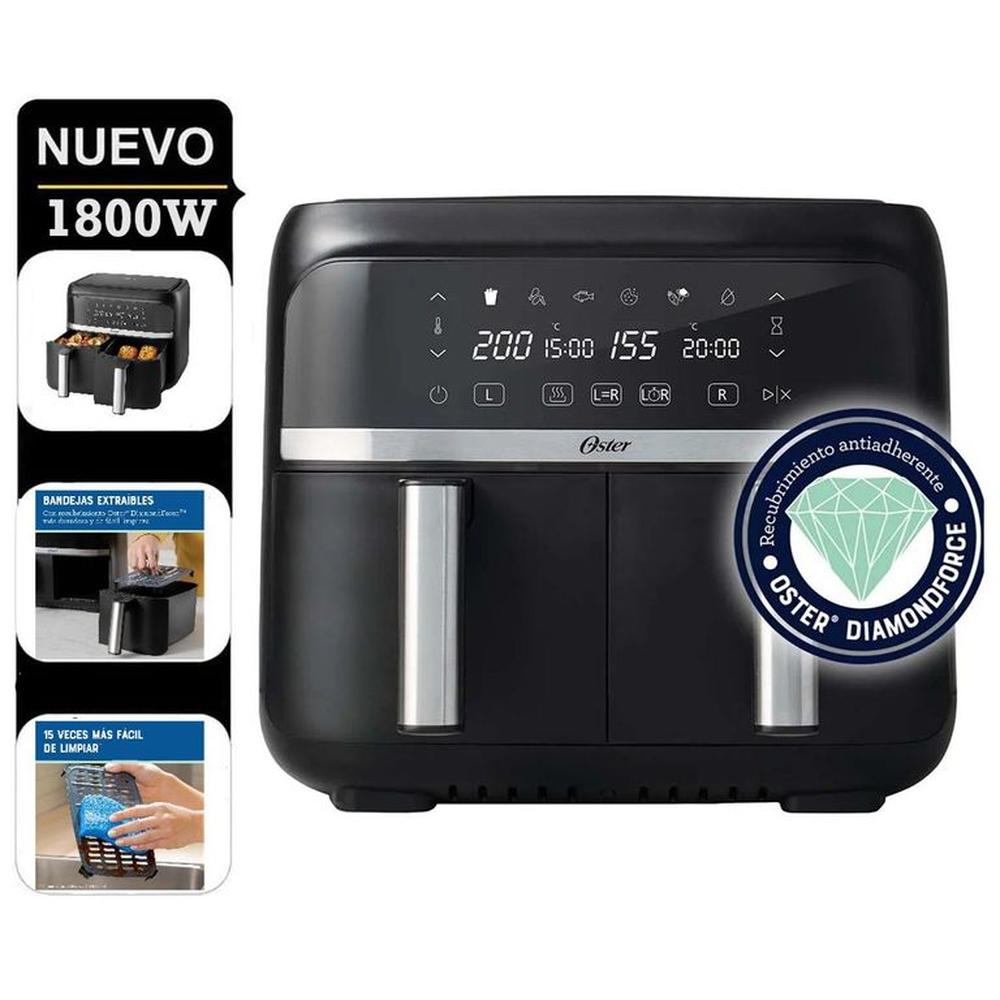 Freidora de aire dual de 76L con DiamondForce CKSTAF7MCDDF