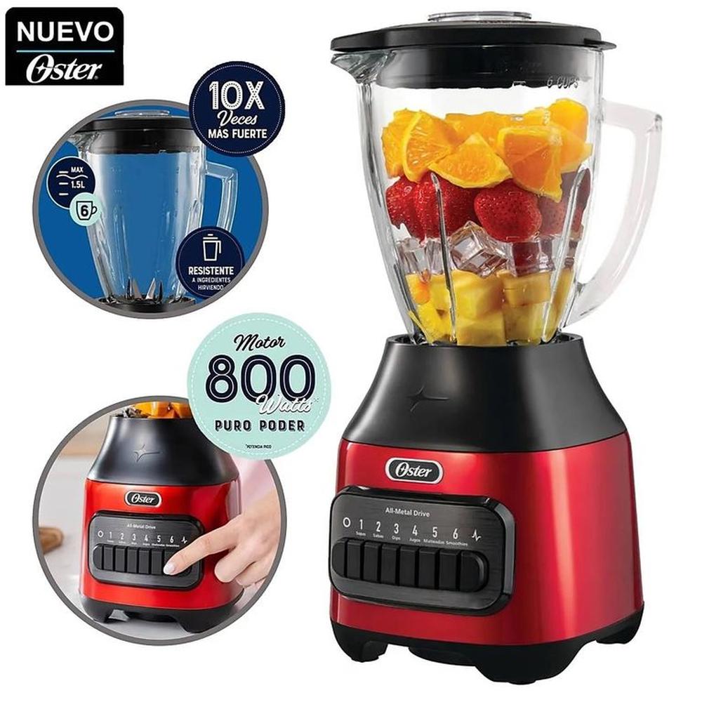 LICUADORA OSTER 1.25L 800W 6 VELOCIDADES + PULSO BLSTPEG-CPB