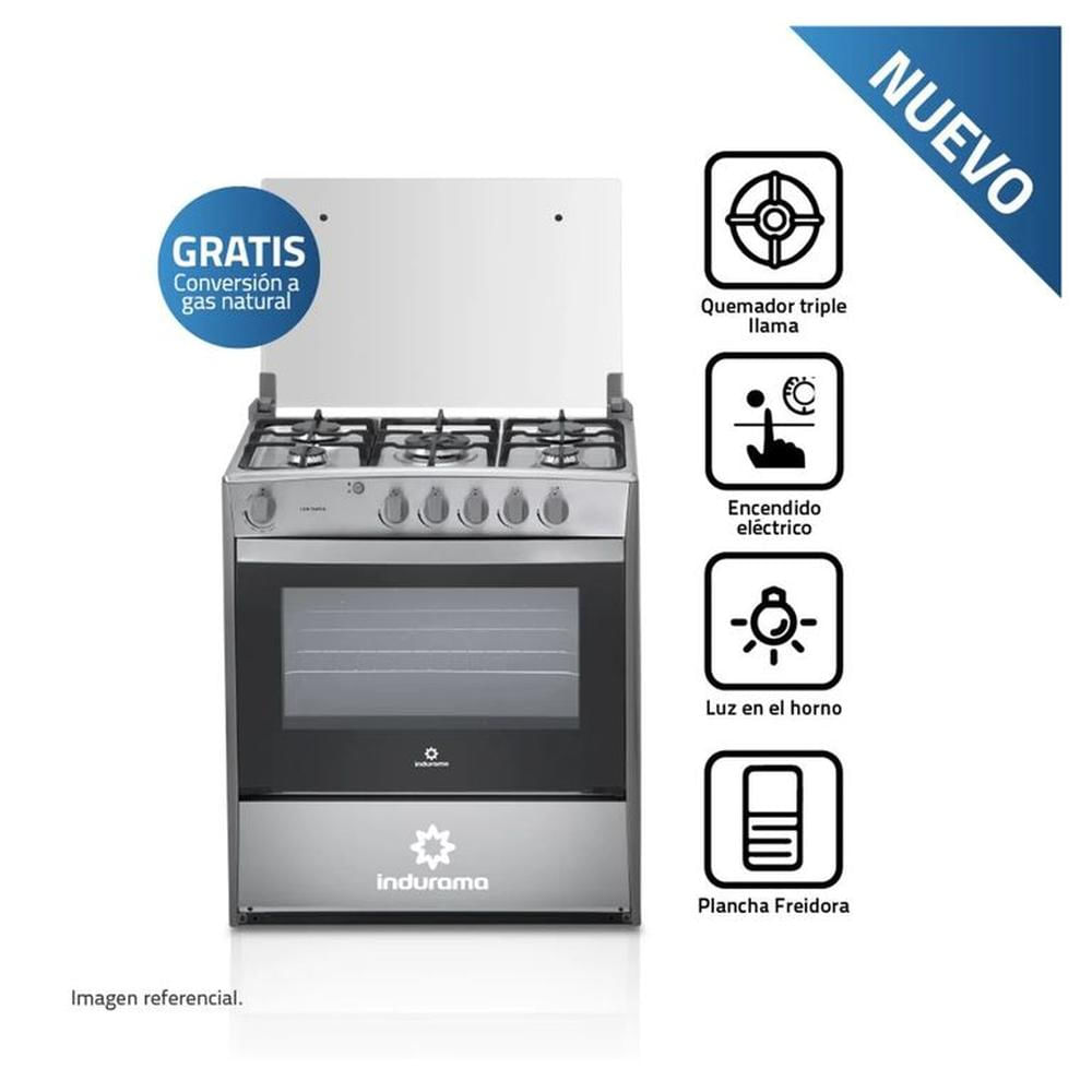 Cocina Indurama Cantabria 5 Hornillas Croma