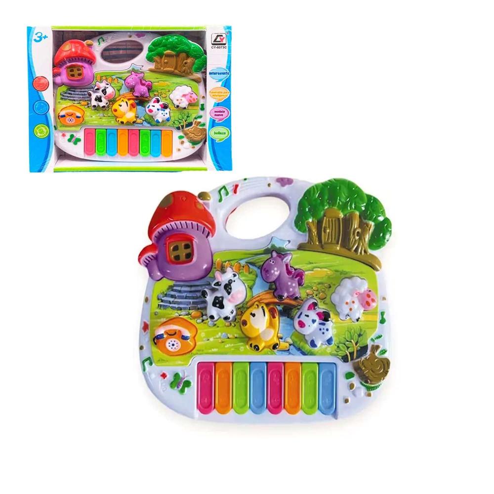 Juguete Piano Granja Musical CY-6073C