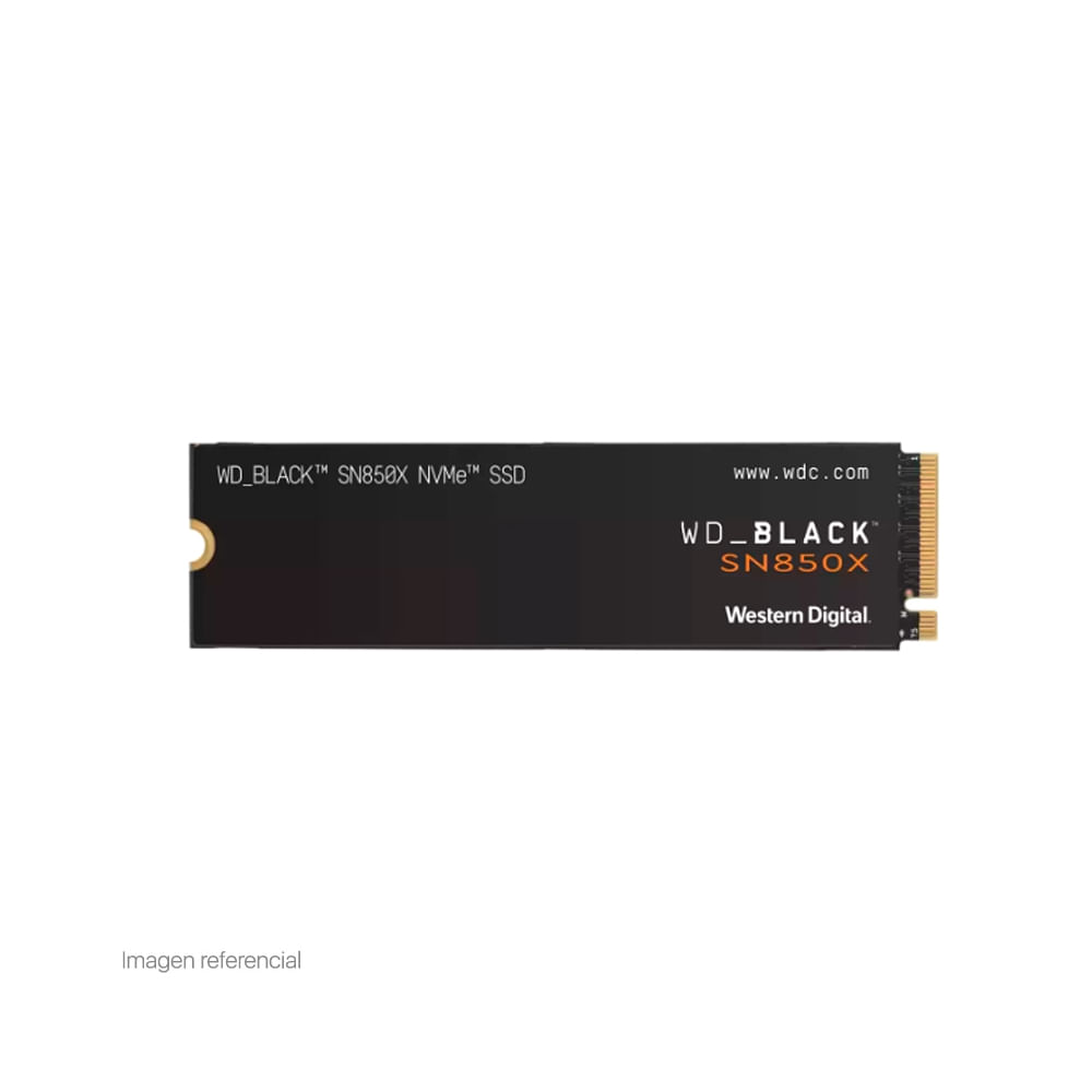 Disco duro SSD Western Digital Black SN850X 1TB NVMe M.2 2280, PCIe 4.0, alta velocidad y rendimien