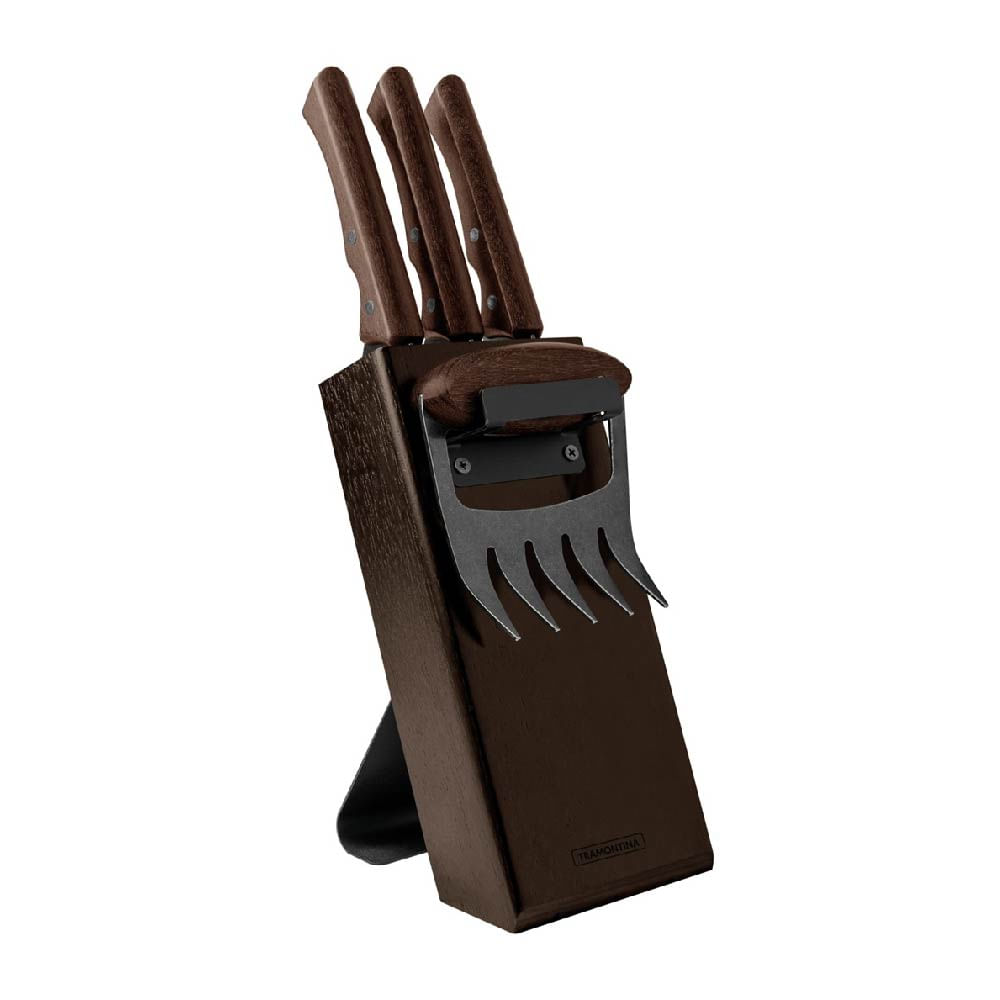 Kit Para Asado TRAMONTINA Churrasco  Acer inox 5 Piezas