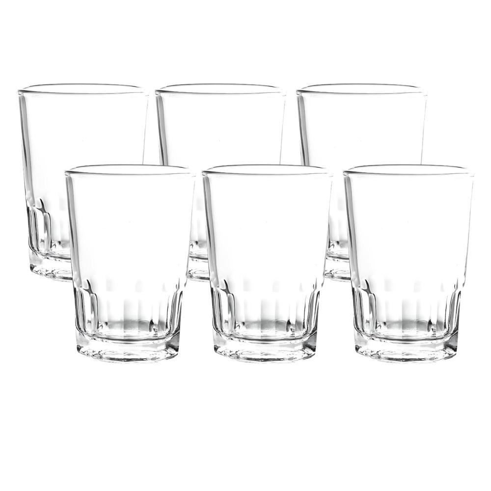 Vaso Cristar Nova Liso 7oz Vidrio Resistente Set 6 Vasos
