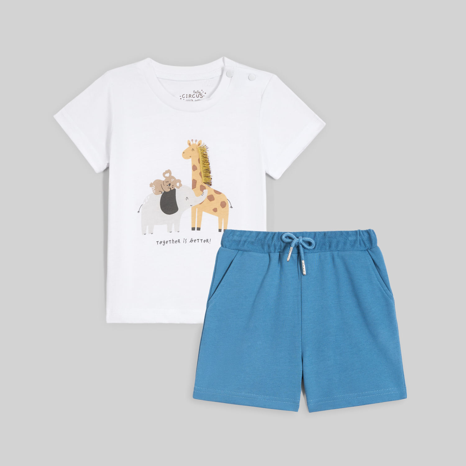 Conjunto Para Bebe Niño Baby Circus Texture K