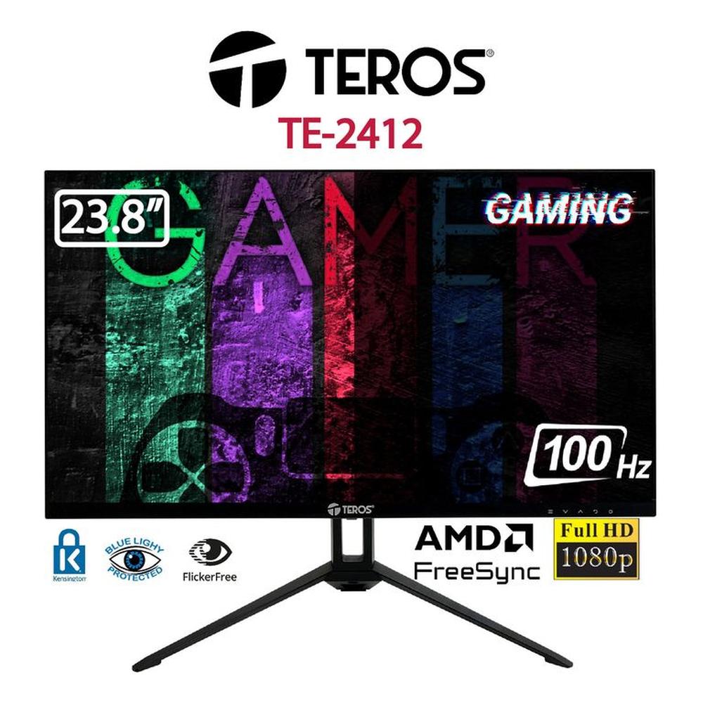 Monitor Teros Gaming TE-2412S Full HD IPS 100HZ 1ms PLano Negro