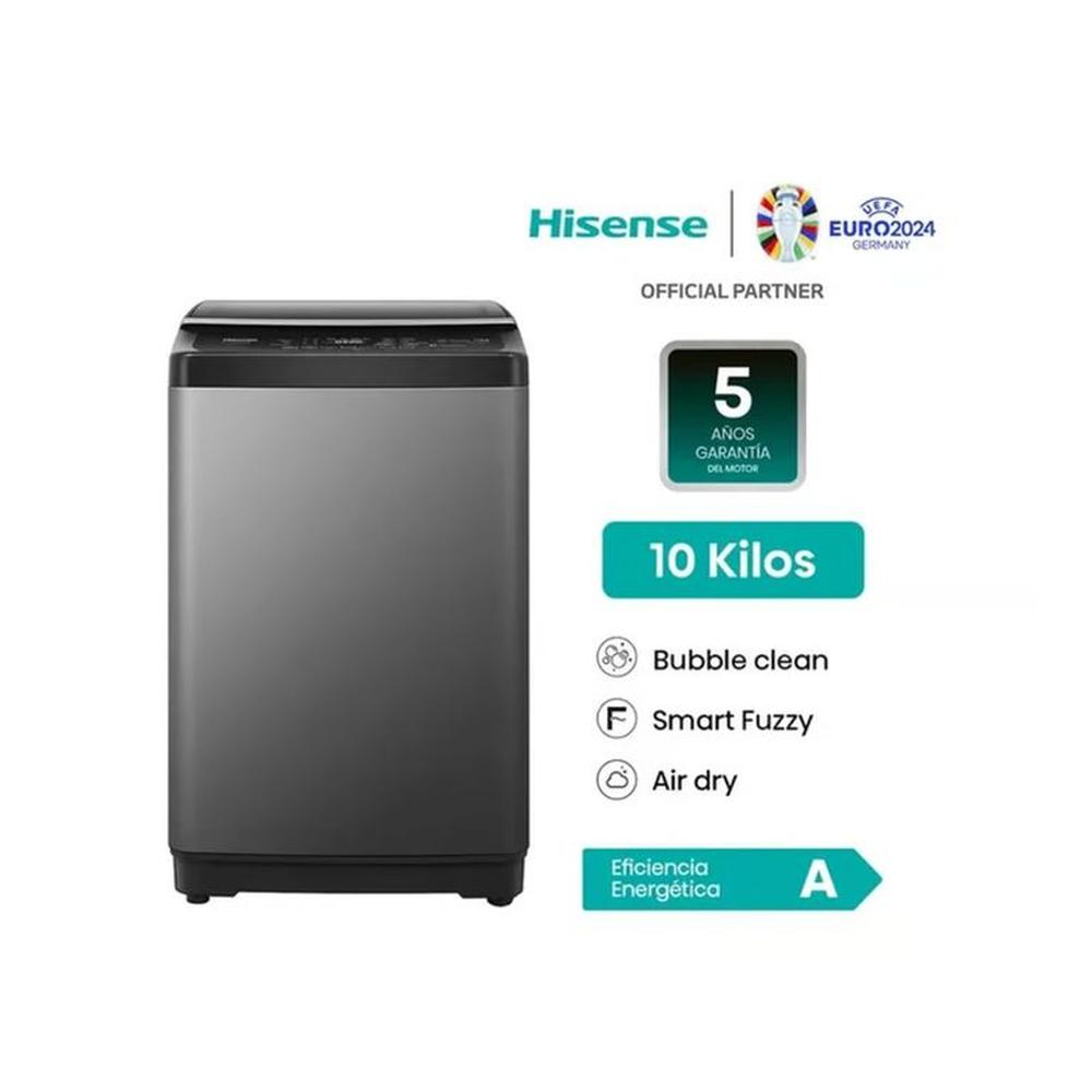 LAVADORA HISENSE WT3J1023UT Carga Superior Gris 10KG LAVADORA HISENSE WT3J1023UT Carga Superior Gris 10KG