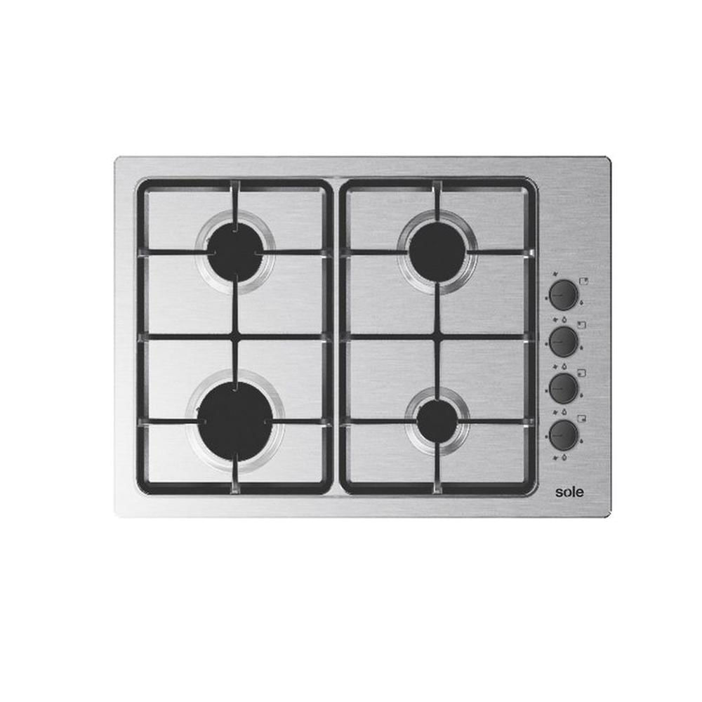 Encimera Acero Inoxidable Gas 4q Compacta