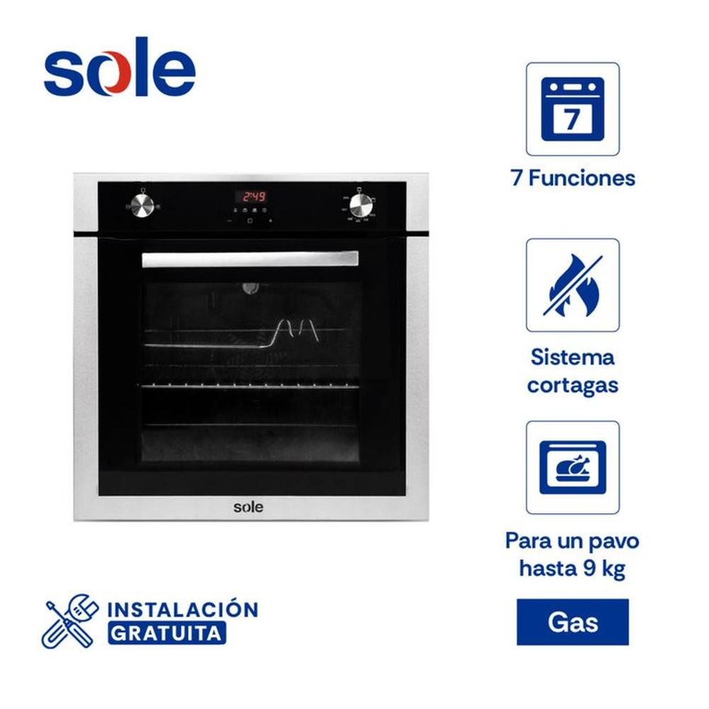 Horno Empotrable Sole Premium Glp 70L