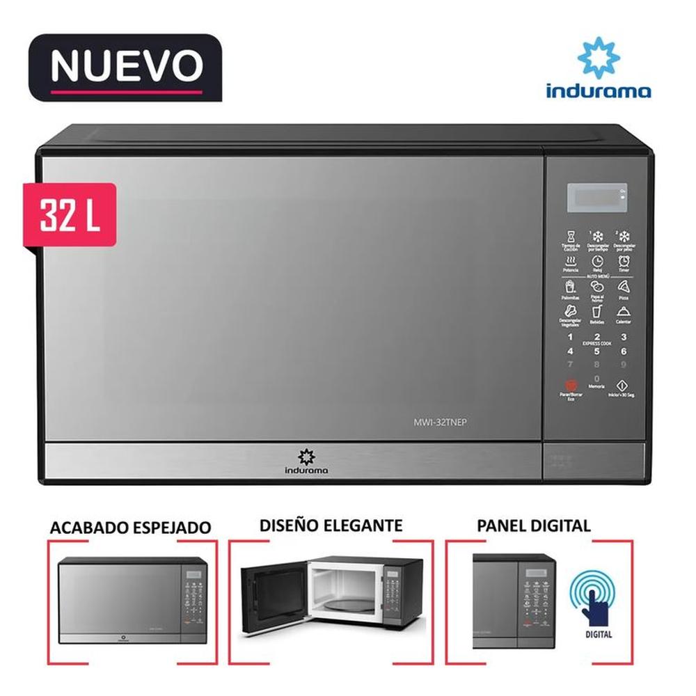 Horno Microondas INDURAMA MWI-32TNEP Negro Horno Microondas INDURAMA MWI-32TNEP Negro