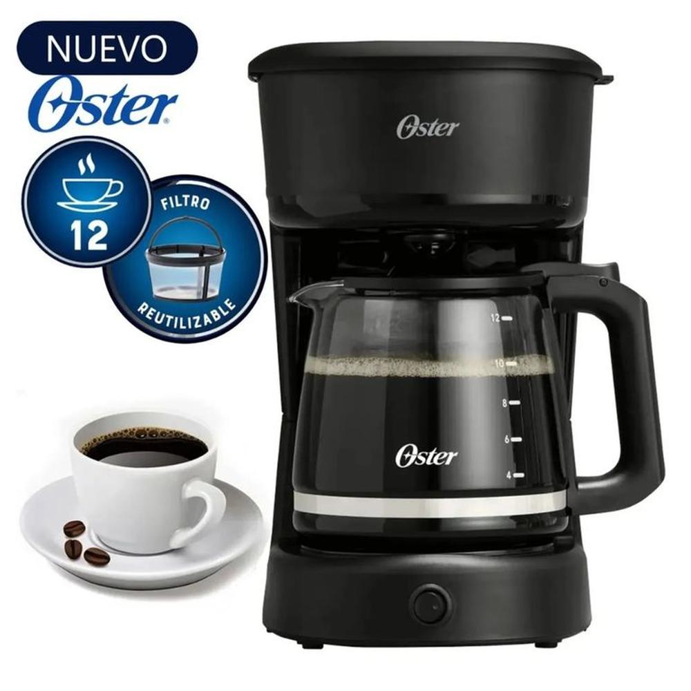 Cafetera Oster 12 Tazas de Filtro Reutilizable BVSTDCS121B Cafetera Oster 12 Tazas de Filtro Reutilizable BVSTDCS121B