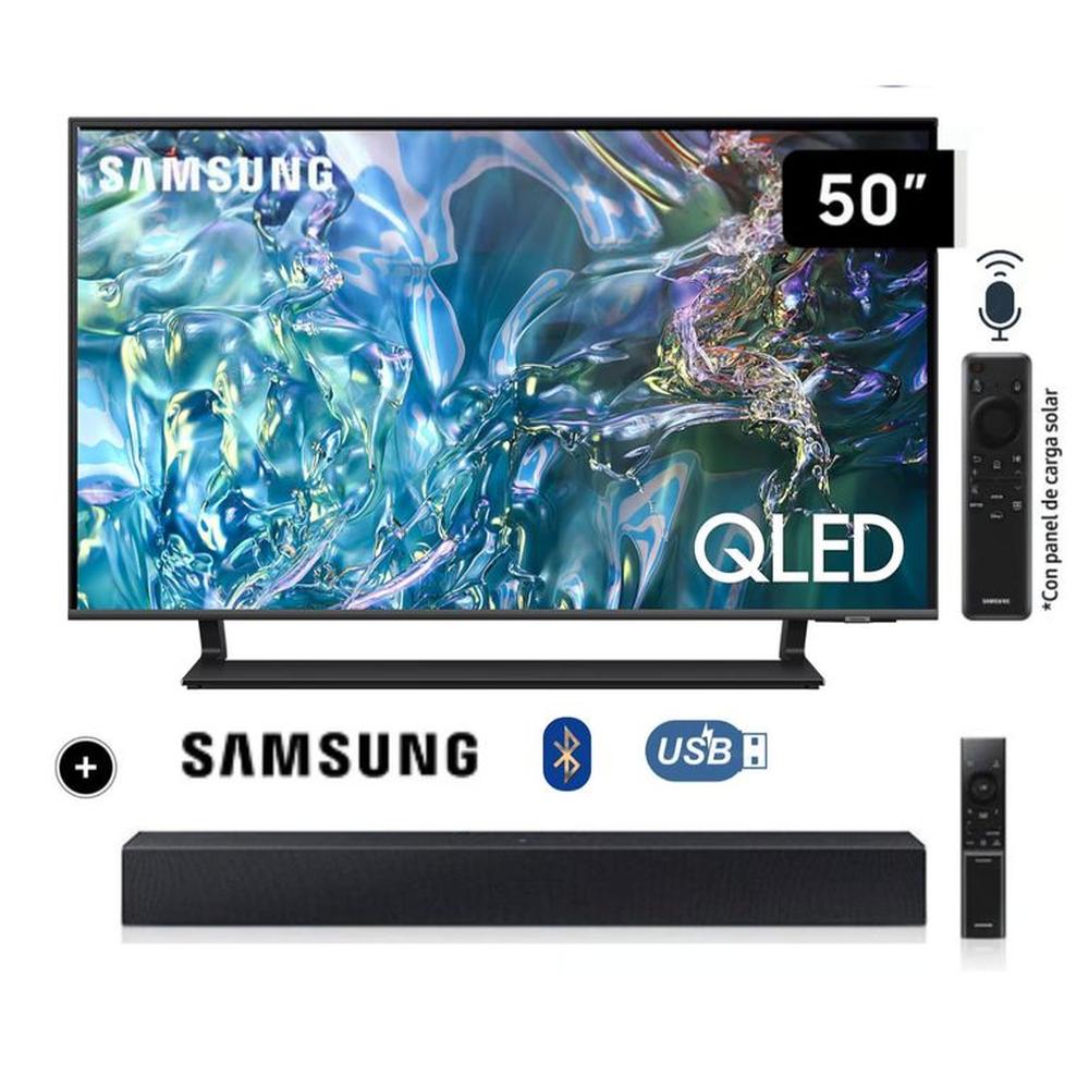 Televisor Samsung QLED Tizen OS Smart Tv 50 4K QN50Q65DAGXPE + Soundbar HW C400