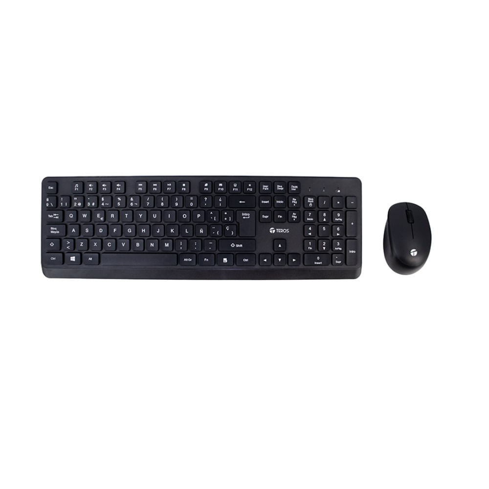Kit Teclado y Mouse TEROS TE-5011CS Inalámbrico 24GHz 1000DPI